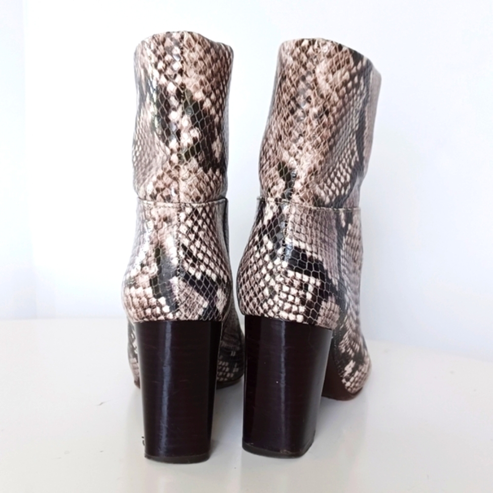 Tory burch snakeskin heeled ankle boots - Picture 4 of 8